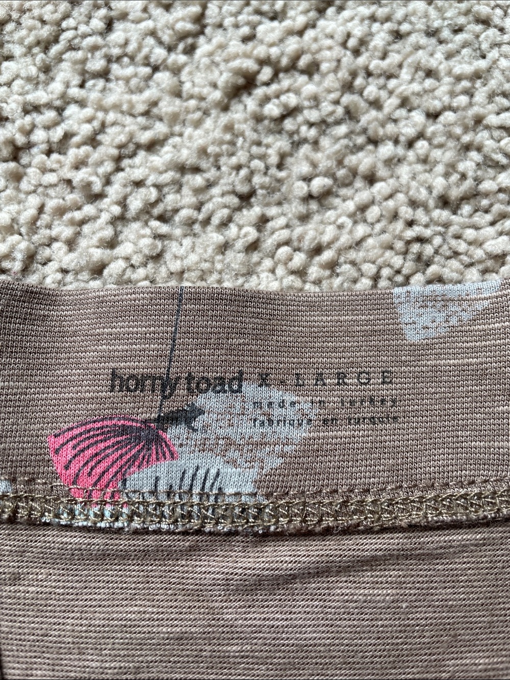 Toad&Co Chachacha Skirt XL Organic Cotton Blend Outdoor Taupe Floral Pull On - Picture 2 of 8